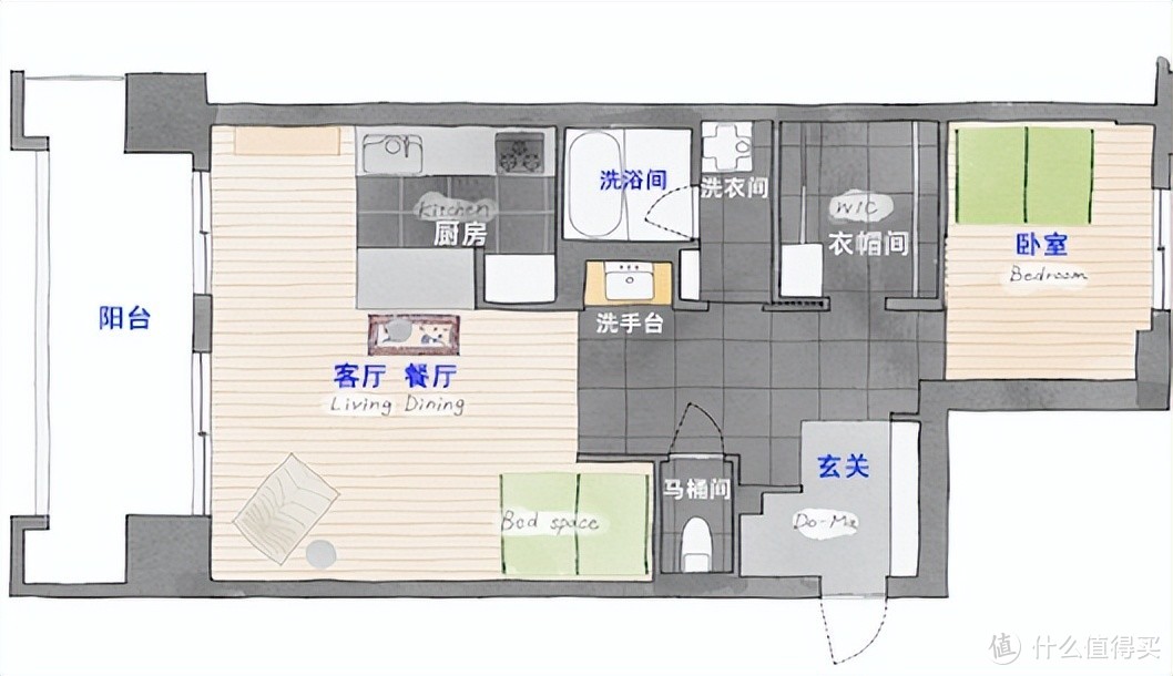 日本46岁姐姐住57㎡，不结婚，不生孩子，生活越简单越精致！